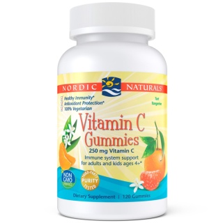 Nordic Naturals witamina C dla dzieci 120 żelków mandarynkowych