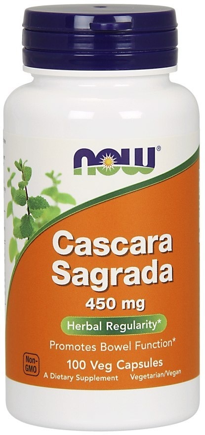 Now Foods Cascara Sagrada 450mg 100 wegańskich kapsułek Now Foods Cascara Sagrada 450mg 100 wegańskich kapsułek