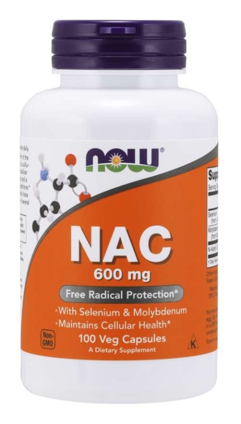 Now Foods NAC z selenem i molbidenem 600mg 100 kapsułek wegańskich Now Foods NAC z selenem i molbidenem 600mg 100 kapsułek wegańskich