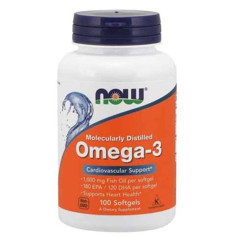 Now Foods Omega-3 1000 mg 100 kapsułek miękkich Now Foods Omega-3 1000 mg 100 kapsułek miękkich