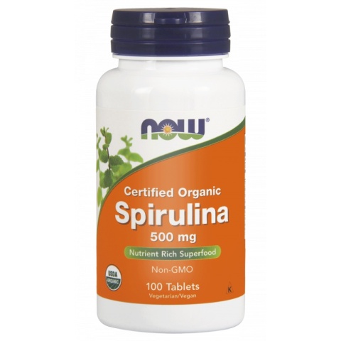 Now Foods Spirulina 500 mg 100 tabletek Now Foods Spirulina 500 mg 100 tabletek