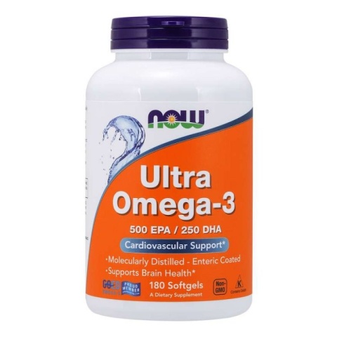 Now Foods Ultra Omega 3 180 kapsułek miękkich Now Foods Ultra Omega 3 180 kapsułek miękkich