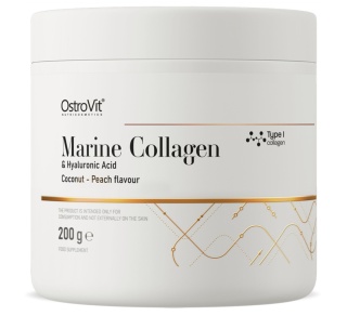OstroVit Kolagen Morski + Kwas Hialuronowy + Witamina C 200 g
