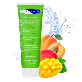 SBR Triswim Żel do mycia ciała po basenie o zapachu brzoskwinia-mango 250 ml