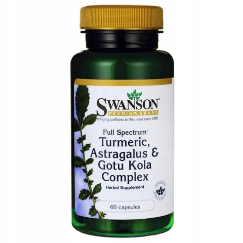 Swanson Turmeric Gotu Kola & Astragalus 60 kapsułek Swanson Turmeric Gotu Kola & Astragalus 60 kapsułek