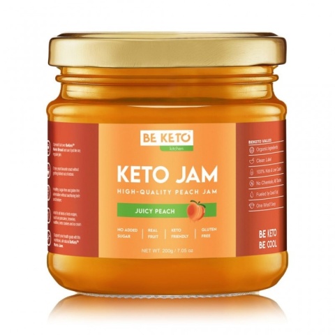 BeKeto Keto Dżem Soczysta Brzoskwinia 200g BeKeto Keto Dżem Soczysta Brzoskwinia 200g