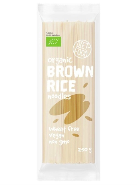 Diet Food Makaron z ryżu brązowego Bio 250g Diet Food Makaron z ryżu brązowego Bio 250g