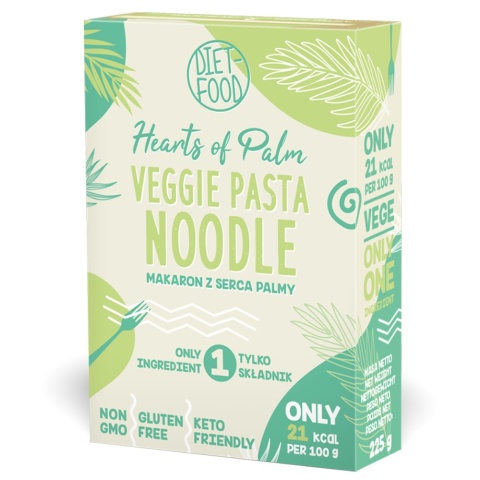 Diet Food Makaron z serca palmy Noodle 225g Diet Food Makaron z serca palmy Noodle 225g