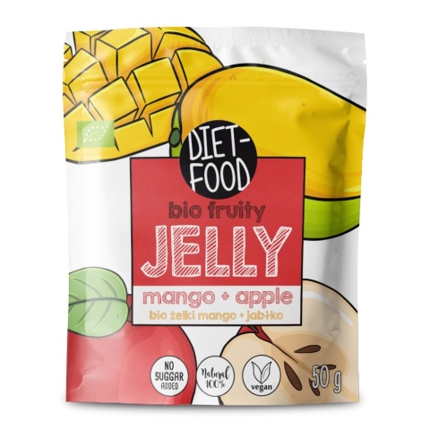 Diet Food Żelki owocowe jabłko-mango Bio 50g Diet Food Żelki owocowe jabłko-mango Bio 50g