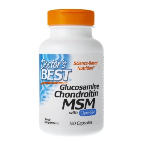 Doctor's Best Glukozamina, Chondroityna i MSM 120 kapsułek Doctor's Best Glukozamina, Chondroityna i MSM 120 kapsułek