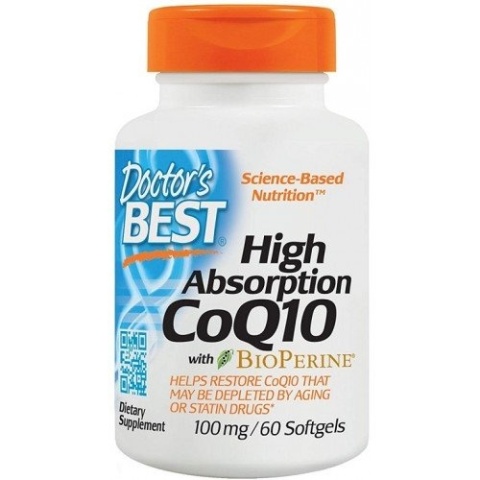 Doctor's Best High Absorption Koenzym Q10 z piperyną 100 mg 60 kapsułek miękkich Doctor's Best High Absorption Koenzym Q10 z piperyną 100 mg 60 kapsułek miękkich