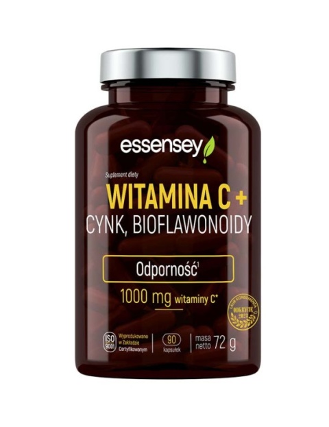 Essensey Witamina C + cynk, bioflawonoidy 90 kapsułek Essensey Witamina C + cynk, bioflawonoidy 90 kapsułek