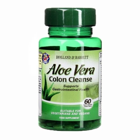 Holland & Barrett Aloe Vera Colon Cleanse Aloes 60 tabletek Holland & Barrett Aloe Vera Colon Cleanse Aloes 60 tabletek