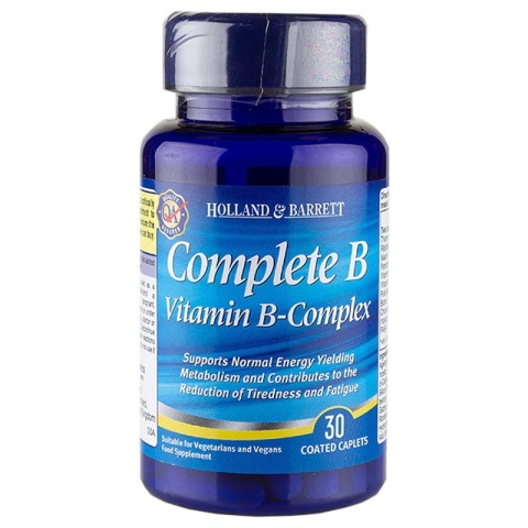 Holland & Barrett Complete B witamina B kompleks 30 tabletek Holland & Barrett Complete B witamina B kompleks 30 tabletek