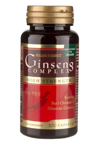 Holland & Barrett Ginseng Complex (Kompleks Żeń-Szenia) 100 kapsułek