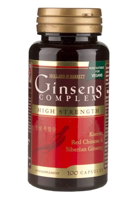 Holland & Barrett Ginseng Complex (Kompleks Żeń-Szenia) 100 kapsułek Holland & Barrett Ginseng Complex (Kompleks Żeń-Szenia) 100 kapsułek