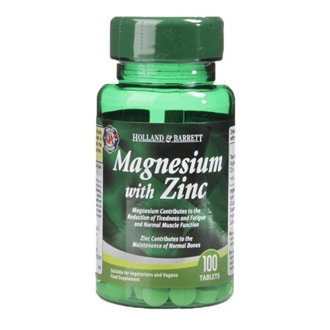 Holland & Barrett Magnez z Cynkiem 100 tabletek Holland & Barrett Magnez z Cynkiem 100 tabletek