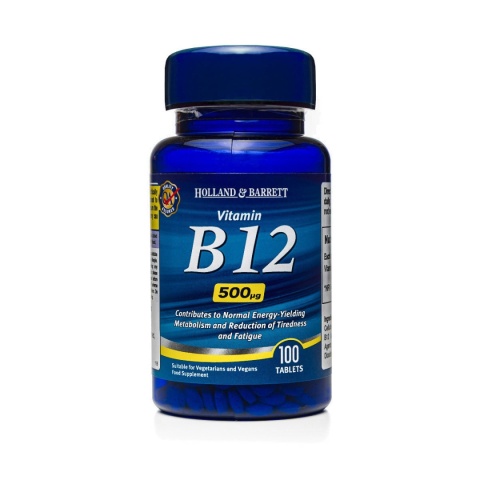 Holland & Barrett Witamina B12 500 µg 100 tabletek Holland & Barrett Witamina B12 500 µg 100 tabletek