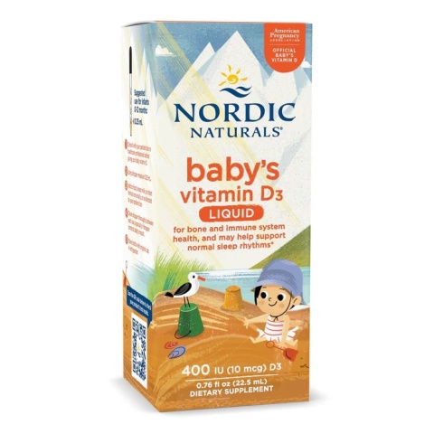 Nordic Naturals Baby's Vitamin D3 witamina D3 400 IU dla niemowląt w kroplach 22,5ml Nordic Naturals Baby's Vitamin D3 witamina D3 400 IU dla niemowląt w kroplach 22,5ml