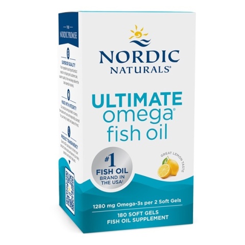 Nordic Naturals Ultimate Omega 1280 mg 180 kapsułek miękkich o smaku cytrynowym Nordic Naturals Ultimate Omega 1280 mg 180 kapsułek miękkich o smaku cytrynowym