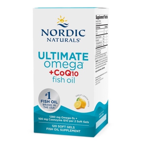 Nordic Naturals Ultimate Omega + CoQ10 1280mg 120 kapsułek miękkich Nordic Naturals Ultimate Omega + CoQ10 1280mg 120 kapsułek miękkich