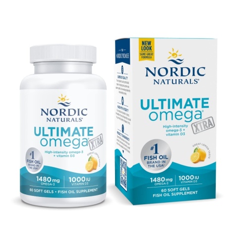 Nordic Naturals Ultimate Omega Xtra 1480mg 60 kapsułek miękkich o smaku cytrynowym Nordic Naturals Ultimate Omega Xtra 1480mg 60 kapsułek miękkich o smaku cytrynowym