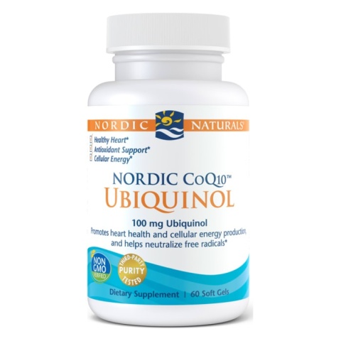 Nordic Naturals koenzym Q10 (CoQ10) Ubiquinol 100 mg 60 miękkich kapsułek Nordic Naturals koenzym Q10 (CoQ10) Ubiquinol 100 mg 60 miękkich kapsułek