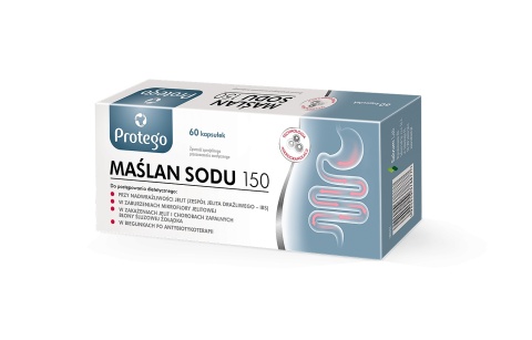 Protego Maślan Sodu 150 mg 60 kapsułek Protego Maślan Sodu 150 mg 60 kapsułek