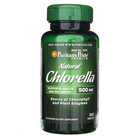 Puritan's Pride Chlorella 500 mg 120 tabletek Puritan's Pride Chlorella 500 mg 120 tabletek