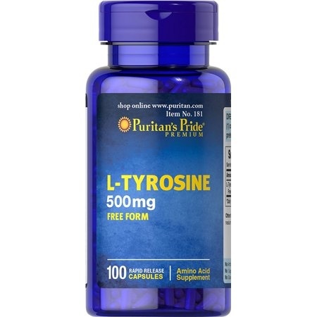 Puritan's Pride L-Tyrosine 500 mg 100 kapsułek Puritan's Pride L-Tyrosine 500 mg 100 kapsułek