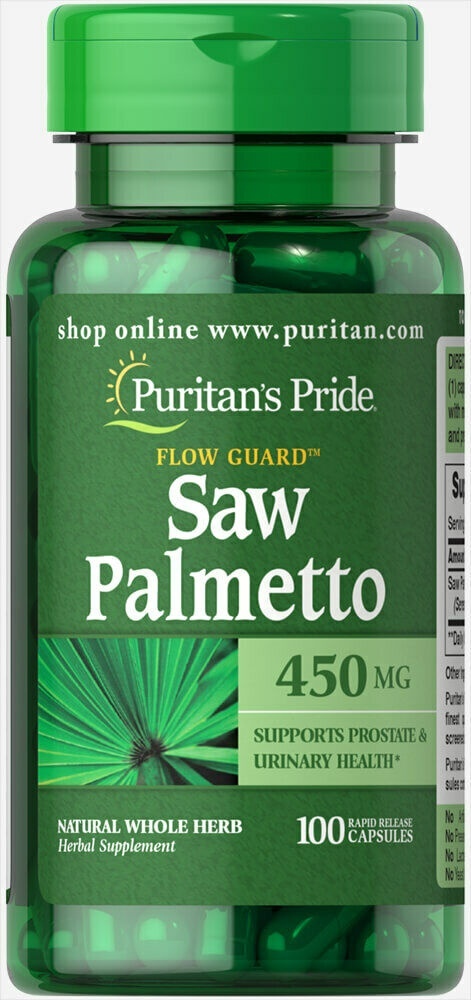 Puritan's Pride Saw Palmetto Palma Sabałowa 450 mg 100 kapsułek Puritan's Pride Saw Palmetto Palma Sabałowa 450 mg 100 kapsułek