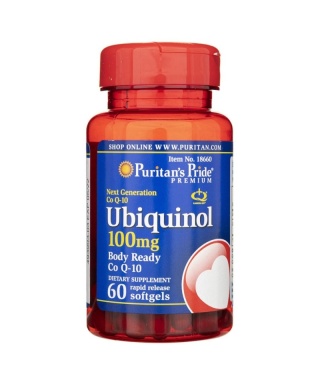 Puritan's Pride Ubichinol Ubiquinol 100mg 60 kapsułek
