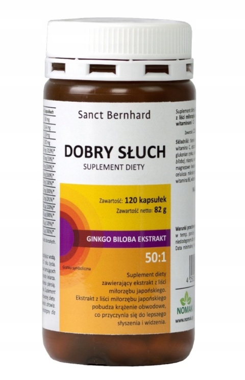 Sanct Bernhard Dobry Słuch 120 kapsułek Sanct Bernhard Dobry Słuch 120 kapsułek