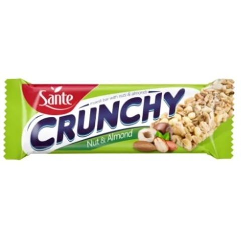 Sante Baton Crunchy Orzech-Migdał 35g Sante Baton Crunchy Orzech-Migdał 35g