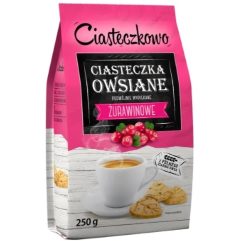 Sante Ciasteczkowo Ciasteczka Owsiane Żurawinowe 250g Sante Ciasteczkowo Ciasteczka Owsiane Żurawinowe 250g