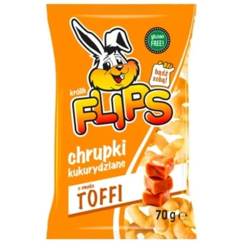 Sante Flips Chrupki Kukurydziane o Smaku Toffi 70g Sante Flips Chrupki Kukurydziane o Smaku Toffi 70g