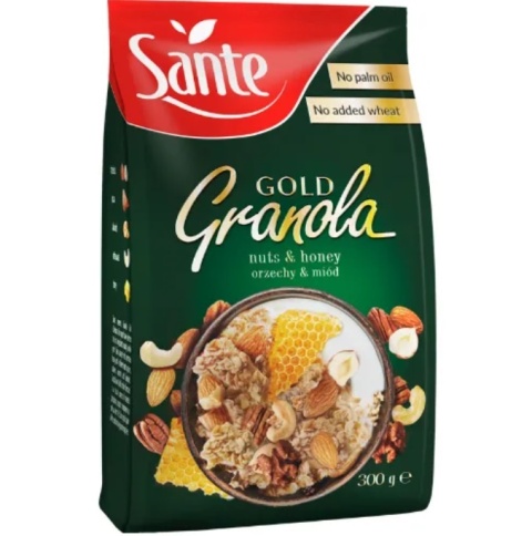 Sante Granola Gold Orzechowa 300g Sante Granola Gold Orzechowa 300g