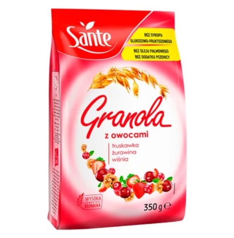 Sante Granola Owocowa 350g Sante Granola Owocowa 350g
