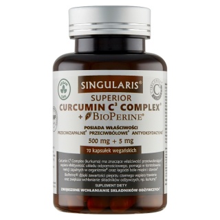 Singularis Superior Curcumin C3 Complex + Biperine 70 kapsułek wegańskich