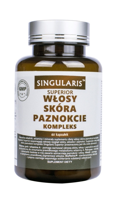Singularis Superior Włosy Skóra Paznokcie Kompleks 60 kapsułek Singularis Superior Włosy Skóra Paznokcie Kompleks 60 kapsułek