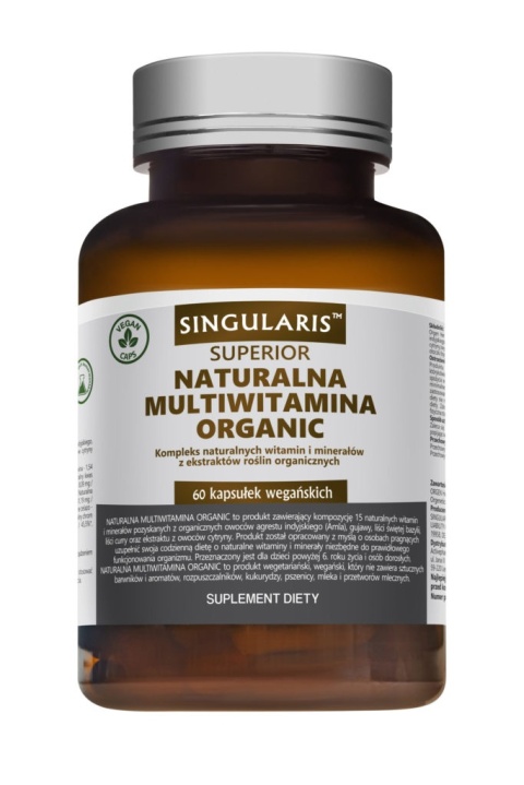 Singularis Superior naturalna multiwitamina Organic 60 kapsułek wegańskich Singularis Superior naturalna multiwitamina Organic 60 kapsułek wegańskich