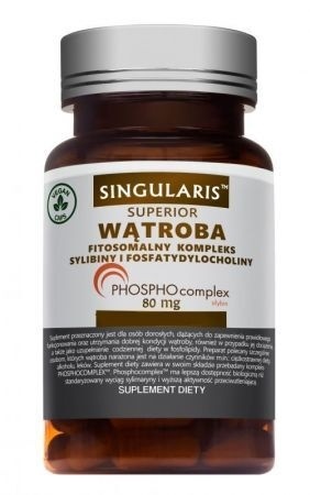 Singularis Wątroba Fitosomaliny 80mg 60 kapsułek wegańskich Singularis Wątroba Fitosomaliny 80mg 60 kapsułek wegańskich