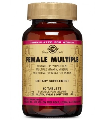 Solgar Female Multiple specjalna formuła witamin dla kobiet 60 tabletek wegańskich