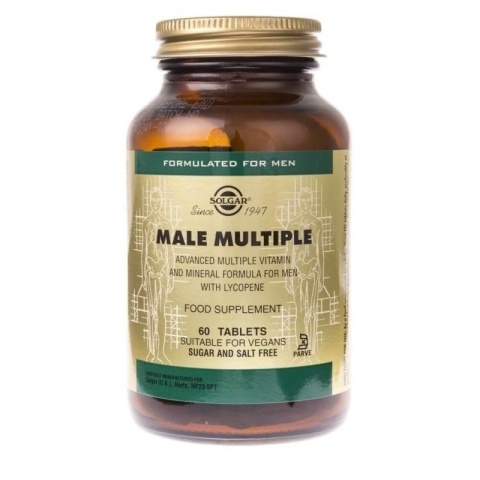 Solgar Male Multiple specjalna formuła witamin dla mężczyzn 60 tabletek Solgar Male Multiple specjalna formuła witamin dla mężczyzn 60 tabletek