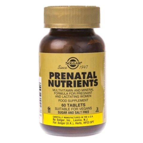 Solgar Prenatal Nutrients witaminy i minerały prenatalne 60 tabletek Solgar Prenatal Nutrients witaminy i minerały prenatalne 60 tabletek
