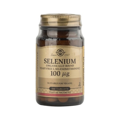 Solgar Selenium Selen 100 IU 100 tabletek wegańskich Solgar Selenium Selen 100 IU 100 tabletek wegańskich