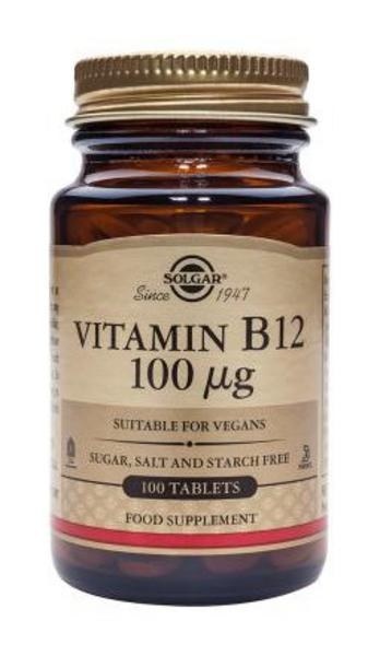 Solgar Witamina B12 100 iu 100 tabletek wegańskich Solgar Witamina B12 100 iu 100 tabletek wegańskich