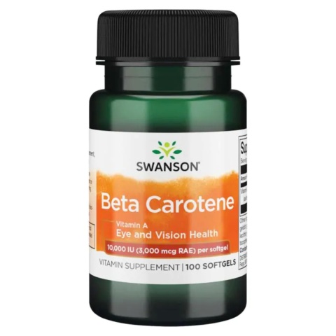 Swanson Beta Carotene Beta karoten 10 000 iu 100 kapsułek Swanson Beta Carotene Beta karoten 10 000 iu 100 kapsułek