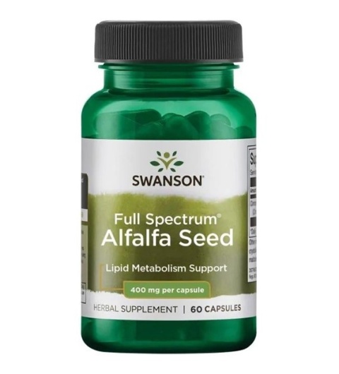 Swanson Full Spectrum Alfalfa 400 mg 60 kapsułek Swanson Full Spectrum Alfalfa 400 mg 60 kapsułek