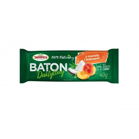 Targroch Baton daktylowy z kokosem i morelami 40 g Targroch Baton daktylowy z kokosem i morelami 40 g